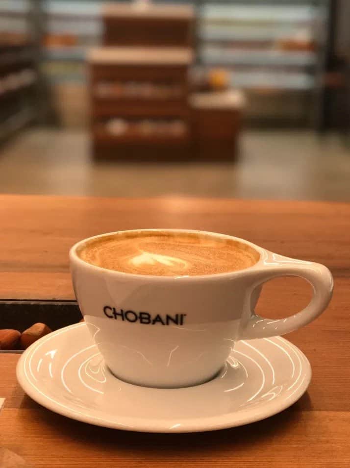 Chobani coffee in a yoghurt bowl. Ready to drink cold brew